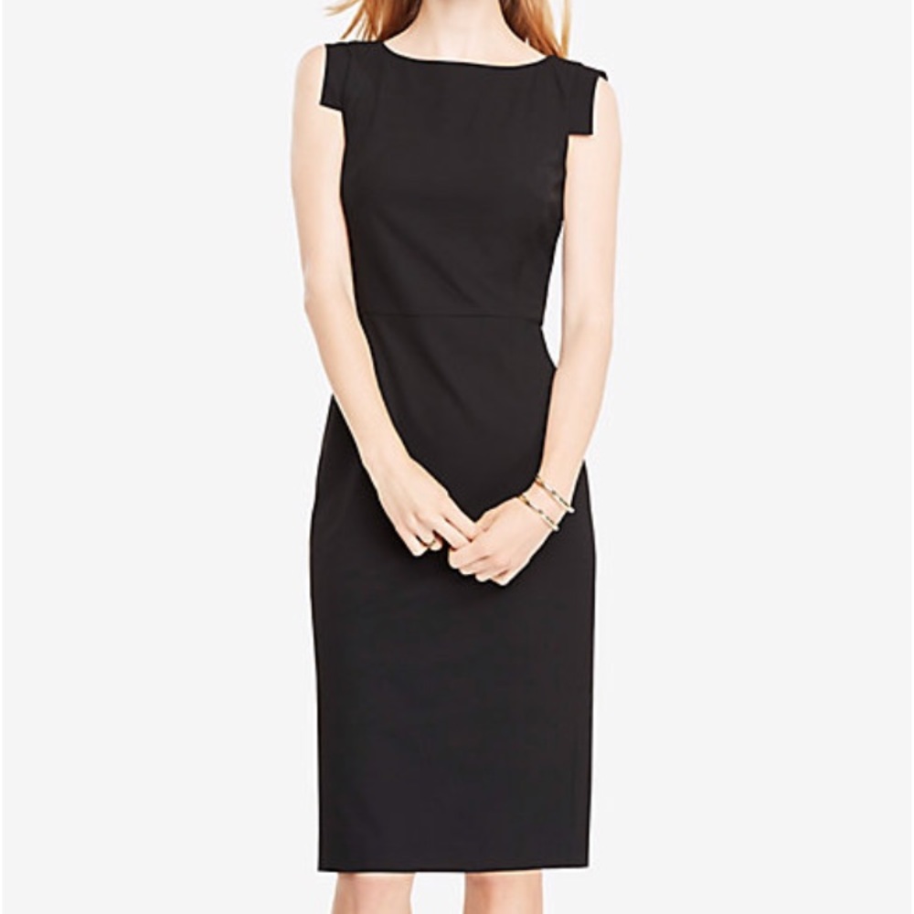 Ann Taylor stretch boatneck sheath dress